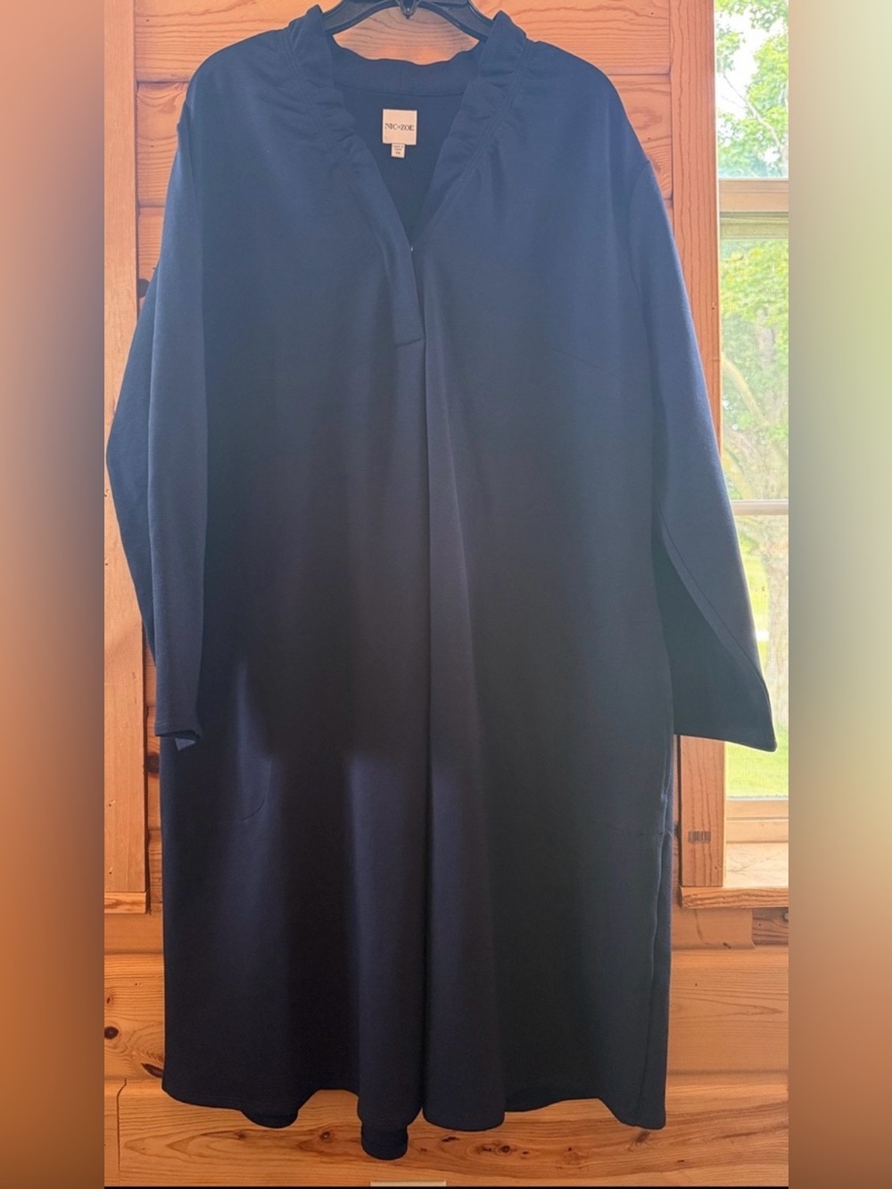 NIC+ZOE Polished Devon Dress Navy size 1X NWOT